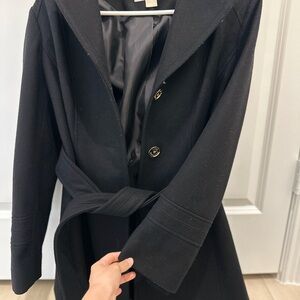 MICHAEL Michael Kors Black Trench Coat